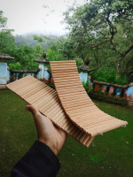 lantai terowongan Jembatan Hamster Kayu 10x30cm Fleksibel Bendy Bridge flexible rumah hamster landak