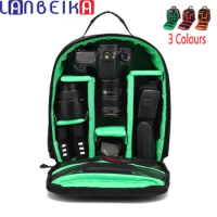 LANBEIKA Shoulders Backpack Pad Bags Shockproof Case Ordinary Waterproof Video Tripod Rainproof Bag for Canon Nikon SLR Gopro