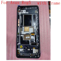 Amoled Original rog 5 For Asus ROG phone 5 ZS673KS Lcd Screen Display Touch Digitizer Frame ASUS_I005DB ASUS_I005 I005DA I005DB