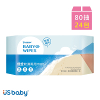 US baby 優生 清爽型乾濕兩用巾80抽(24包)