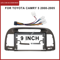 9 Inch Fascia Panel For Toyota Camry 5 2000-2005 Car Radio Android MP5 Player Casing Frame 2din Head Unit Stereo DashBoard Cover