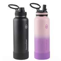 [COSCO代購4] 促銷到5月30號 W1630877 ThermoFlask 不鏽鋼保冷瓶 1.2公升 X 2件組 黑+漸層粉