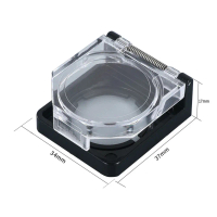 Bộ 2 nắp bảo vệ nút công tắc điện (push button), lắp đặt trên lỗ 22 mm