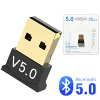 USB Bluetooth 5.0 Adapter Transmitter Receiver Bluetooth Audio Bluetooth Dongle Wireless USB Adapter for Desktop Computer Laptop