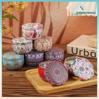 Lilin Aromaterapi Soy Wax Dengan Bunga Kering - Pengharum Ruang Dalam Kaleng, Aroma Alami
