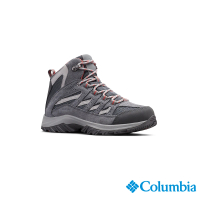 【Columbia 哥倫比亞官方旗艦】女款-CRESTWOOD™Omni-Tech防水高筒登山鞋- 深灰(UBL53710DY / 2023春夏)
