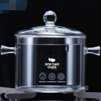 Panci Kaca Glass Cooking Pot Tahan Panas 15cm