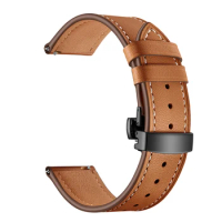 For SUUNTO 9 PEAK Band For SUUNTO 3 Butterfly Buckle Leather Strap Watchband 22mm 20mm Bracelet Replace Accessories Wristbelt