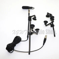 Musical Instrument Condenser Microphone Saxophone Violin Orchestra Trumpet Gooseneck Mic For Shure Wireless Bodypack Transmitter
