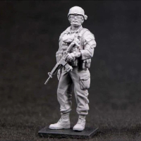 1/35 Sgt. Rob (18 Bravo) in Iraq, Resin Model figure soldier, GK, Military themes, Unassembled and unpainted kit