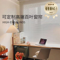 鋁百葉窗簾衛生間遮擋辦公室廚房電動百葉鋁合金手拉繩遮光升降簾
