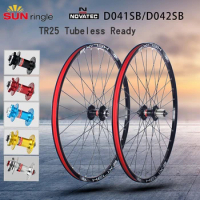 SUNRingle TR25 MTB Bike Wheelset 26/27.5/29inch Novatec D041/D042 7-12S HG/MS/XD Cassette Tubeless Ready Vacuum Bicycle Wheel