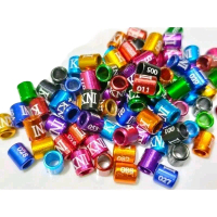 5 pcs ring sample buat burung konin pleci sogon blacksroat sudah ada nama tidah bisa riques nama