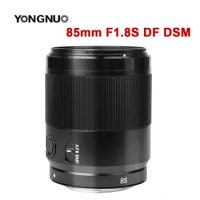 Yongnuo 85mm F1.8 S DF DSM Full Frame Prime Fixed Lens AF MF E Mount with Lens Hood Cap For Sony Cameras A7M4 A7R3