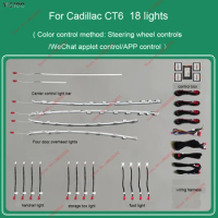 Led Ambient light For Cadillac CT6 2016-2022 car decorative auto ambient light led strip Atmosphere Lamp decoration Refit