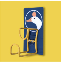 免打孔無痕粘貼浴室收納架（哢哢鴨【臉盆架】） 