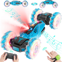 Gesture Sensing RC Stunt Car Remote Control Car for Ages 6-12 with Spray Lights Music Birthday Gift