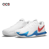 Nike 網球鞋 Zoom Vapor Cage 4 Rafa 男鞋 白 藍 硬地 牛頭 氣墊 運動鞋 DD1579-113