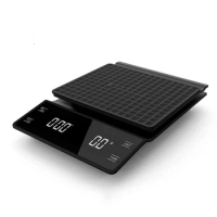 Smart Coffee Scale with Timer Waterproof Electronic Drip Coffee Scale 3KG/0.1g Precision Kitchen Scale Food Scale Silicone Pad