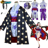 Wanita Rindu Allsunday Nico Robin Kostum Cosplay One Piece Robin Percetakan Digital Kimono Pakaian J