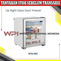 Gea RTD-99C Mini Upright Glass Door Freezer Premium Ice Cream Display - Freezer Berdiri Pintu Kaca /