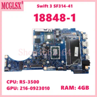 18848-1 With R5-3500 CPU 216-0923010 GPU Laptop Motherboard For Acer Swift 3 SF314-41 SF314-41G Notebook Mainboard