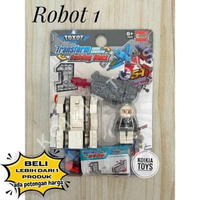 Mainan anak robot brick number robot berubah jadi angka 0-9 Robot 9