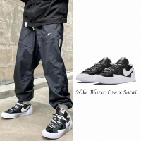 【NIKE 耐吉】Blazer Low x Sacai 黑白 男鞋 女鞋 聯名 男女段 DM6443-001
