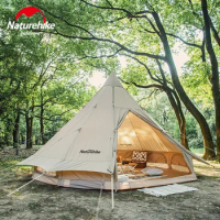 Naturehike Glamping Outdoor Multi-Person(5-8 person) Camping hiking 12.3 Cotton Pyramid Large Tent NH20ZP005