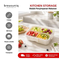 BREWSUNIQ - Kotak Penyimpanan Kulkas / Food Container Transparan Wadah Makanan Organizer Kulkas
