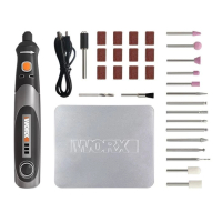 WORX WX750 4V 小型電動打磨機 Tybe-C USB 充電線 30配件 BLACK (V000) 