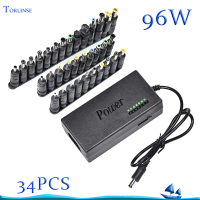 96W 34Pcs Universal Power Adapter  12V To 24V Adjustable Portable Charger Notebook Adjustable Power 