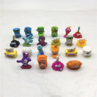 10pcs/lot Trash Mini Figure Pack Grossery Rotten Bin Gang Monster Squishy slime Toy Joke gadget Anti-Stress chancery squish A