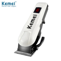 Kemei Rechargeable hair Clipper Machine Professional LCD Display Hair Trimmer Cordless Electric Hair Clipper KM-809A