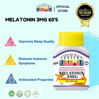 21st Century Melatonin 3mg, 60 Tablets, Vegetarian
