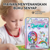 Busy Book Toca Boca Unicorn & Kuda Poni - Buku Aktivitas Anak Edukatif, Mainan Montessori, Alat Moto