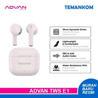 TWS Advan E1 headset bluetooth earphone bluetooth handsfree hedset murah true wireless garansi resmi