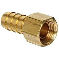 Nepel Selang Drat Dalam Brass Kuningan Sambungan Hose Female Nipple Nepple Konektor AAT 3/8 x 3/8D