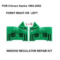 For Citroen Xantia 1993-2002 Window Regulator Repair Clip Kit Front Left or Right Door 2 Pieces
