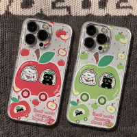 เคสอวกาศใส, เคส iPhone, สำหรับ Apple Car Black and White Cat, เข้ากันได้กับ iPhone 17 Pro Max/16 Pro