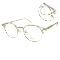 【PAUL HUEMAN】眉框圓框款 光學眼鏡(透明 金#PHF5243A 17)