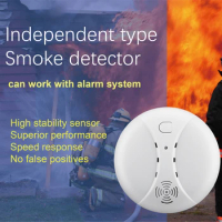 433MHz Wireless Smoke Detector Sensor White 80db Alarm Fire Smoke Detector Fire Protection For Tuya Home security Alarm Systems