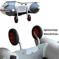 Aluminum Boat Launching Wheels Dolly Trailer Tires Towing Cart For Inflatable Aluminum Alloy Boats/Kayak/Rowing