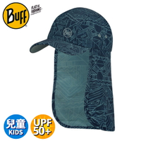【BUFF 西班牙 兒童護頸帽《夜藍靛路》】122548/兒童帽/防曬帽/休閒帽