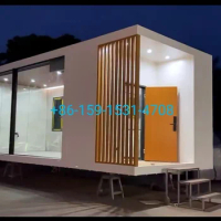 Factory built prefabricated 20ft 40ft container house office villa hotel modular home