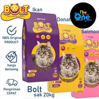 Catfood Bolt 20kg Makanan Kucing Bolt Ikan Bolt Donat Makanan Kucing Sak Karung Salmon