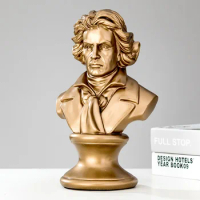Decoration on Beethoven's piano living room light luxury high art celebrities and great men sculpture
