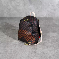 Sprayground Tas SPRAYGROUND BANDOLERO NOUVEAU CHECKER BROWN MINI BACKPACK 100% ORIGINAL