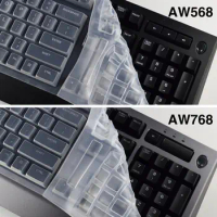 Waterproof dustproof Clear Transparent Silicone Keyboard Covers Film For Alienware Pro Gaming Mechanical Keyboard AW768 AW568