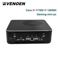 VENOEN Core i7 11700 i9 11900 Mini PC Gaming 11th Gen Fan DesktopComputer HDMI 4K Dual DDR4 TMP2.0 Windows11 Intel H510 VESA